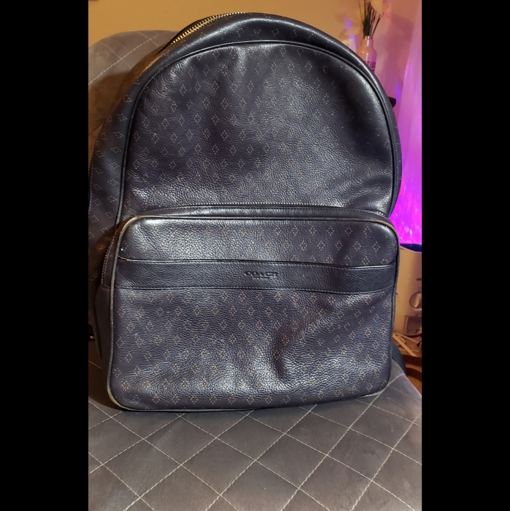 Coach Leather unisex backpack